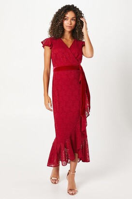 Cheap wallis red lace dress Clearance - Main Image