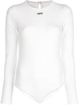 Thumbnail for your product : Off-White Logo Stamp Long Sleeve Bodysuit