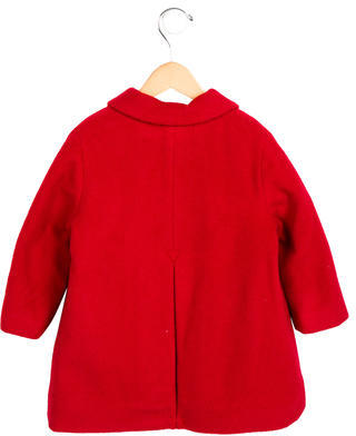 Caramel Baby & Child Girls' Wool Long Sleeve Coat