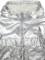 Thumbnail for your product : Moncler Abbey Hooded Metallic Nylon Jacket