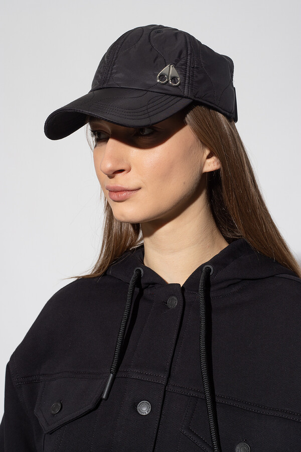 Moose Knuckles Quilted Baseball Cap Women's Black - ShopStyle Hats
