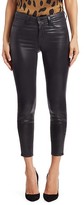 Thumbnail for your product : L'Agence Margot Skinny High-Rise Ankle Skinny Coated Jeans