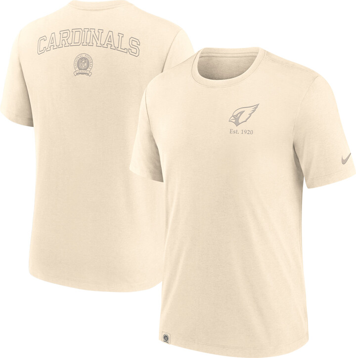 Men's Nike Cream Arizona Cardinals Glory Tri-Blend T-Shirt