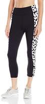 Thumbnail for your product : Betsey Johnson Women's Printed Side Panel Crop Legging