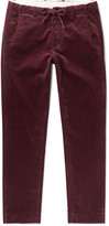 Thumbnail for your product : MAN 1924 - Tomi Tapered Cotton-Corduroy Drawstring Trousers - Men - Burgundy