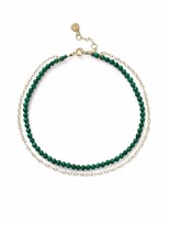 Thumbnail for your product : THE ALKEMISTRY 18kt Yellow Gold Malachite Anklet
