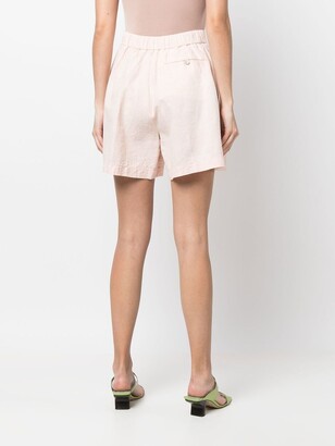 Forte Forte Pleated-Detail Cotton Shorts