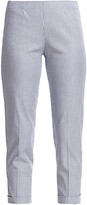 Thumbnail for your product : Piazza Sempione Audrey Striped Cuffed Pants