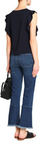 Thumbnail for your product : MiH Jeans Cropped Frayed High-rise Flared Jeans