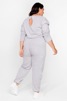 Thumbnail for your product : Nasty Gal Womens Plus Size Keyhole Back Lounge Jumpsuit - Grey - 16