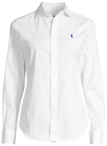 Polo Ralph Lauren Kendall Long-Sleeve Button-Front Blouse - ShopStyle