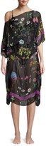 Thumbnail for your product : Stella McCartney Trippy Floral Silk Caftan Cover-Up