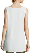 Thumbnail for your product : Eileen Fisher Sleeveless Silk Long Shell, Plus Size