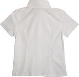 Thumbnail for your product : D+art's At School by French Toast Juniors Short Sleeve Oxford Blouse with Darts (White)