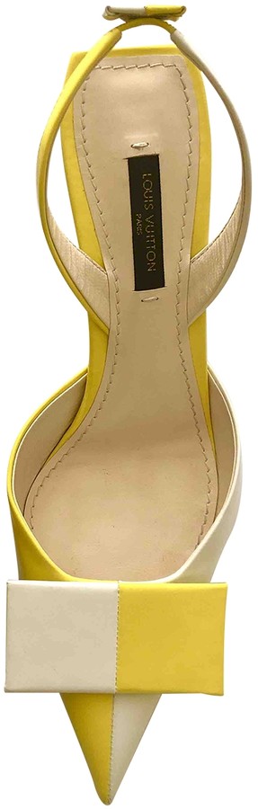yellow louis vuitton heels