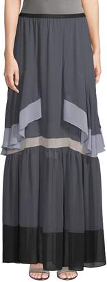 BCBGMAXAZRIA Women's Tiered Maxi Skirt