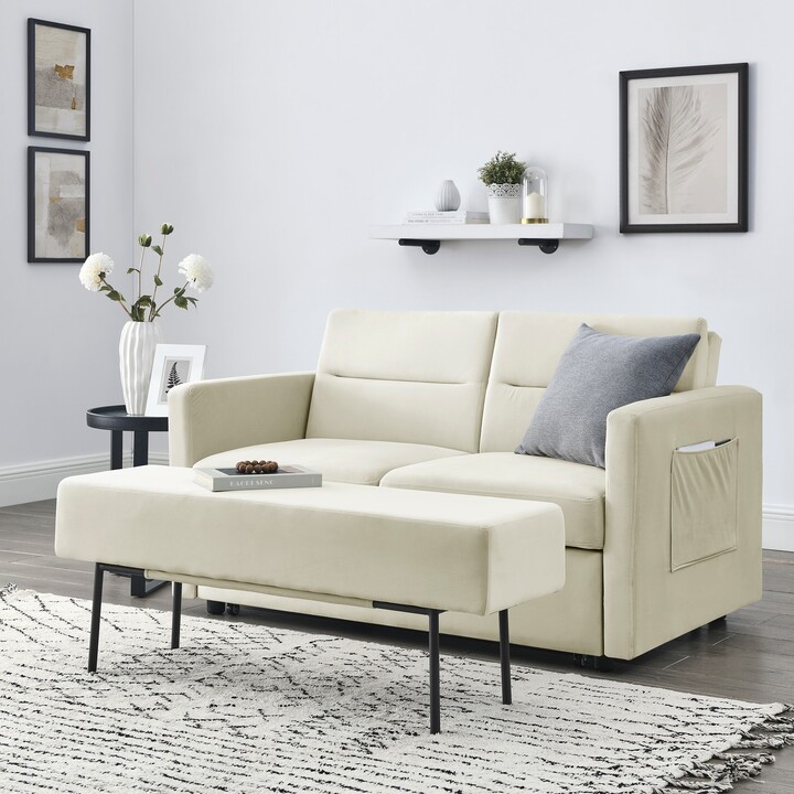 Loveseats Sofa Bed with Pullout Bed and Extra Bench ShopStyle