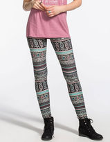 Thumbnail for your product : Full Tilt Paisley Boho Print Womens Leggings