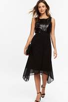 Thumbnail for your product : WallisWallis PETITE Black Embellished Asymmetric Dress