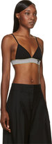 Thumbnail for your product : Alexander Wang T by Black High Density Lux Ponte Triangle Bra