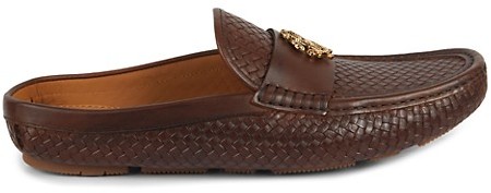 redford leather backless loafers