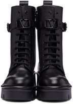 Thumbnail for your product : Valentino Black Garavani Campsite Combat Boots