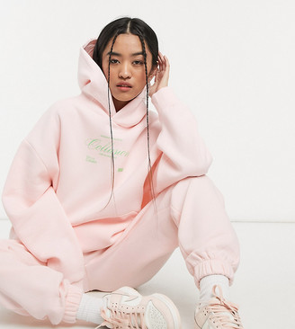 Pale pink oversized hoodie Clearance