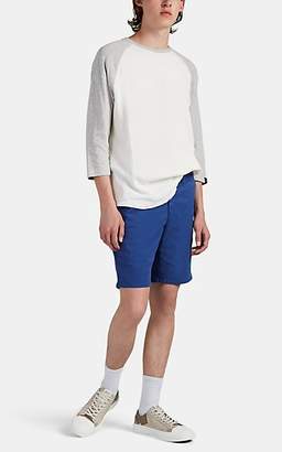 Rag & Bone Men's Cotton Flat-Front Shorts - Blue