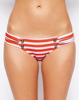 Thumbnail for your product : Seafolly Seaview Ruched Side Bikini Briefs - Coral