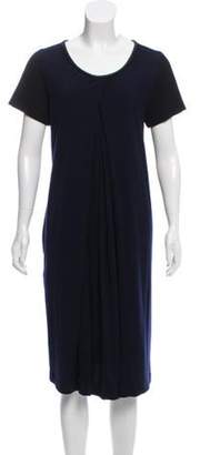 Ter Et Bantine Wool Midi Dress Blue Wool Midi Dress