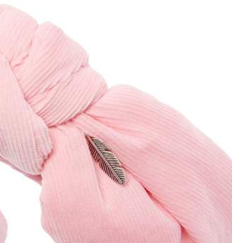 Lafayette House Of Loulou Knotted Headband - Womens - Pink
