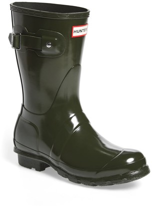 dark olive hunter boots
