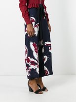 Thumbnail for your product : Cédric Charlier floral print wide trousers