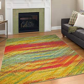 Camilla And Marc A2Z Rug Modern Colourful Contemporary Design Area Rugs Rio Collection 5710, Multi 200x290 cm - 6'6"x9.5" ft