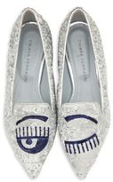Thumbnail for your product : Chiara Ferragni Winking Paillettes Smoking Flats