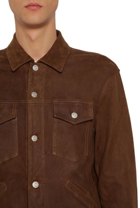 Giorgio Brato Stretch Leather Shirt Jacket