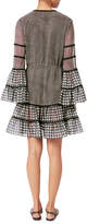 Thumbnail for your product : Jonathan Simkhai Swim Smocked Mixed Mini Dress