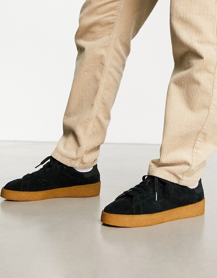 adidas Black Gum Sole Shoes For Men | ShopStyle UK