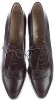 Thumbnail for your product : Ferragamo Leather Lace-Up Booties