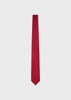 Thumbnail for your product : Giorgio Armani Silk Tie With A Micro Print