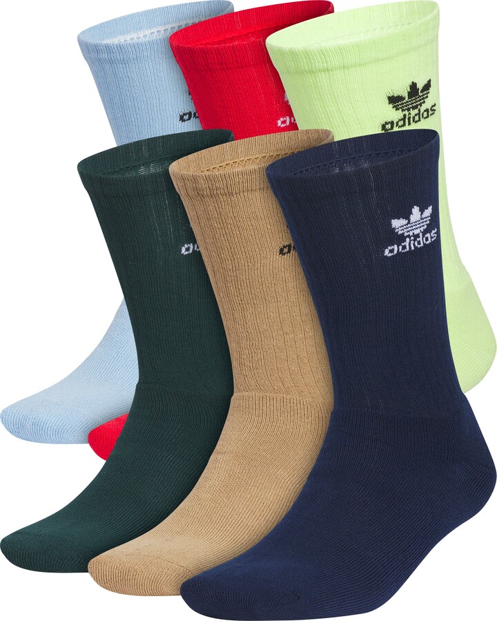 adidas Assorted 3-Pack Trefoil Performance Crew Socks