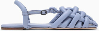 【HEREU】KLAVA SANDALS - LAVENDER Shop Hereu Clava Crinkled Glossy Sandals Online | Camargue