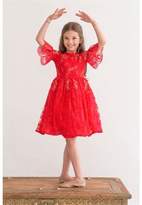 Thumbnail for your product : Lace Party Dress With Floral Patches