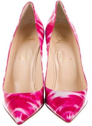 Christian Louboutin Patent Leather Pigalle Follies 100 Pumps