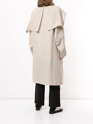 Y's Oversized Linen Coat