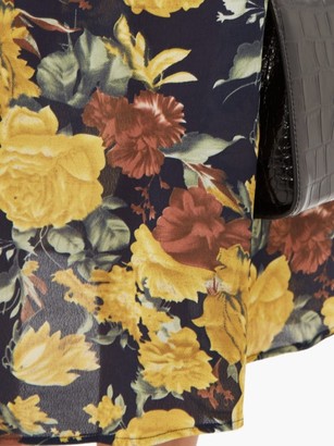 Sea Ella Floral-print Crepe Midi Dress - Yellow Multi