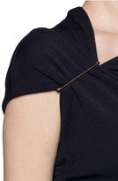 Thumbnail for your product : Nobrand Pin shoulder drape knit dress