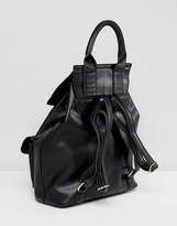 Thumbnail for your product : Glamorous Simple Foldover Backpack With Ring Detail
