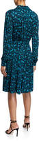 Thumbnail for your product : Diane von Furstenberg Dory Belted Leopard-Print Shirt Dress