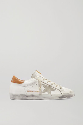 golden goose superstar w5 leather trainers